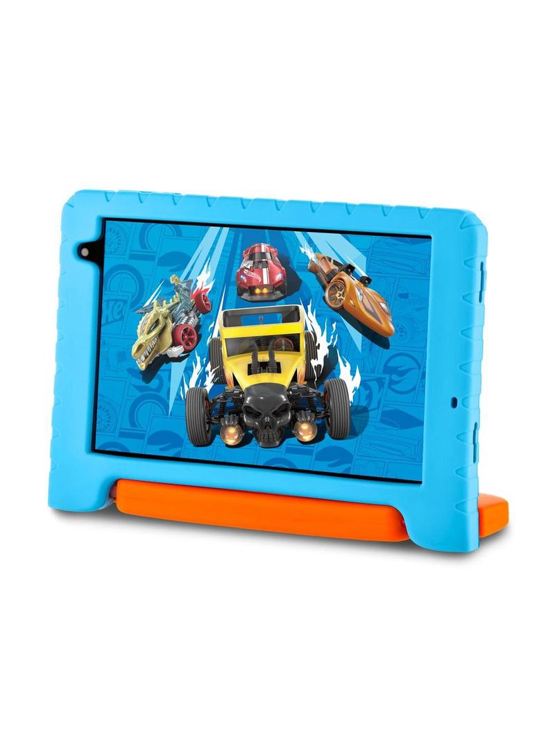 Tablet infantil hot wheels wi-fi 6gb ram 64gb tela 8 pol android 13 octa-core multi - nb435