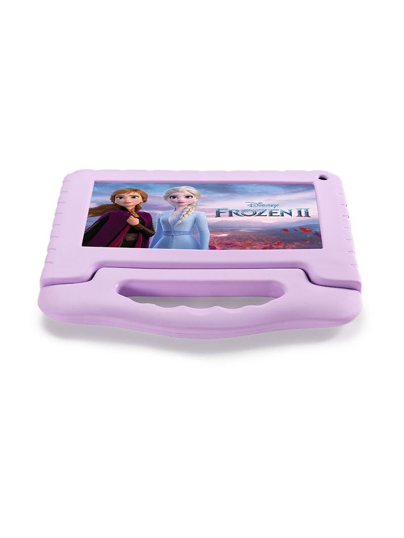 Tablet infantil frozen ii com controle parental 4gb ram + 64gb + tela 7 pol + case + wi-fi + android 13 + quad core multi - nb416