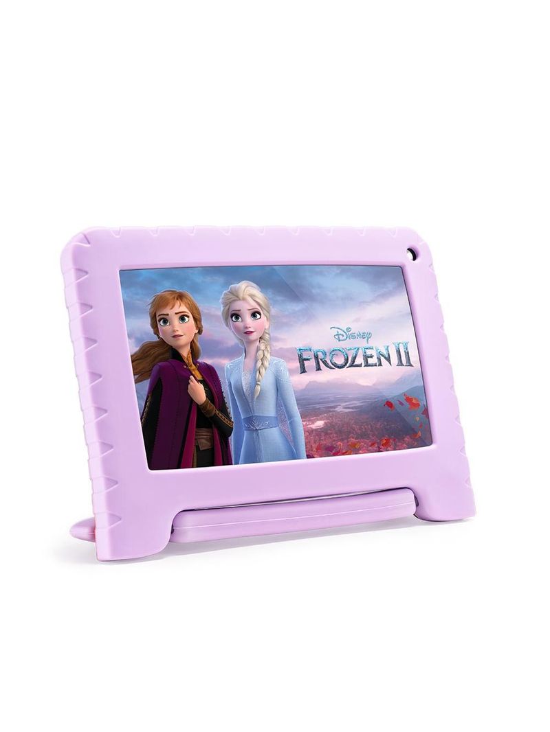 Tablet infantil frozen ii com controle parental 4gb ram + 64gb + tela 7 pol + case + wi-fi + android 13 + quad core multi - nb416