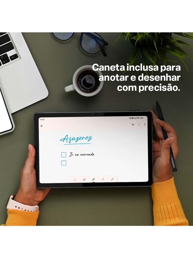 Tablet m11 4g tela 104” fhd  8gb ram + 128gb com caneta multi,  android 13 - nb430