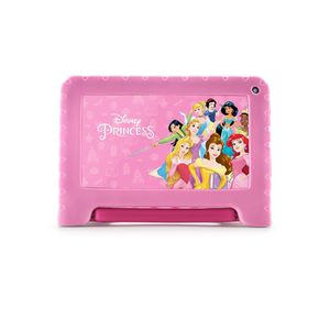 Tablet infantil princesas com controle parental 4gb ram + 64gb + tela 7 pol + case + wi-fi + android 13 + quad core multi - nb418