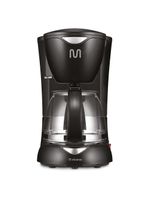 Cafeteira elétrica 15 xícaras jarra de vidro c/ filtro reutilizável e colher dosadora 550w 127v- multi - go035