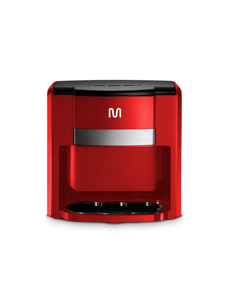 Cafeteira elétrica vermelha 2 xicaras 127v 500w multi - go047