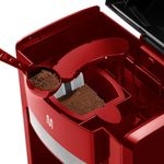 Cafeteira elétrica vermelha 2 xicaras 127v 500w multi - go047
