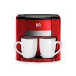 Cafeteira elétrica vermelha 2 xicaras 127v 500w multi - go047