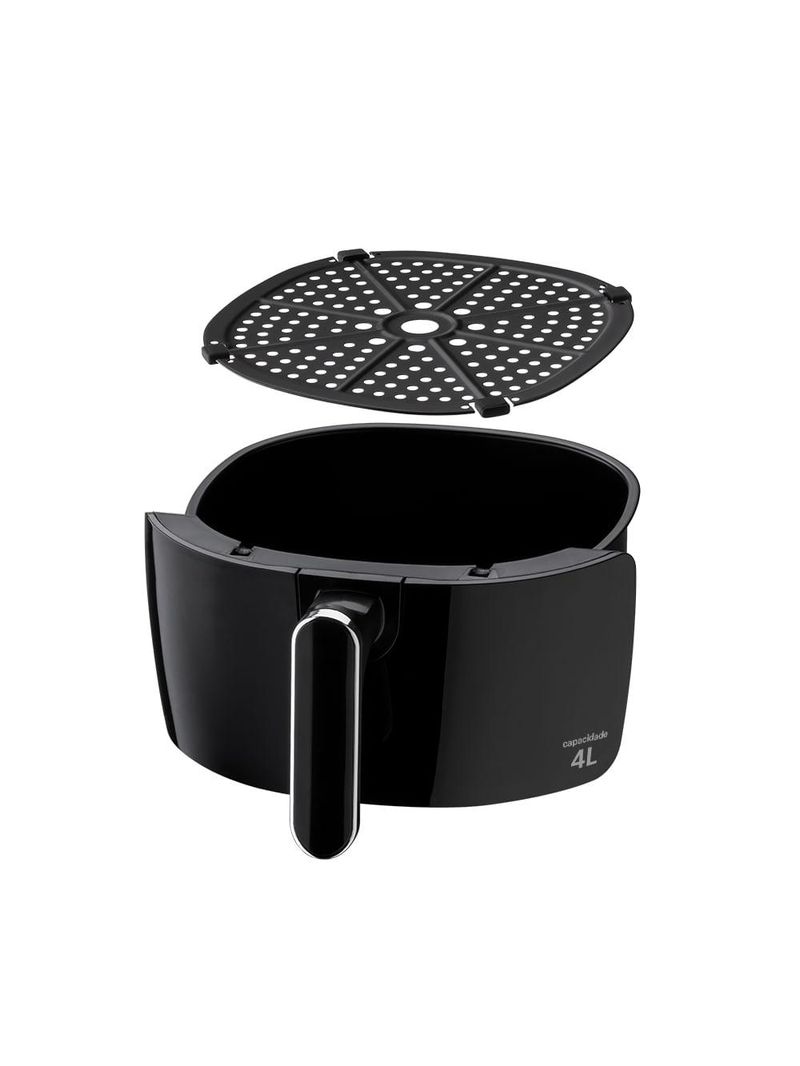 Fritadeira elétrica air fryer 4 litros 1500w-220v preta multi - go202