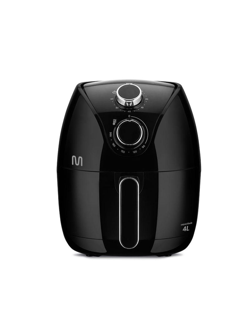 Fritadeira elétrica air fryer 4 litros 1500w-220v preta multi - go202