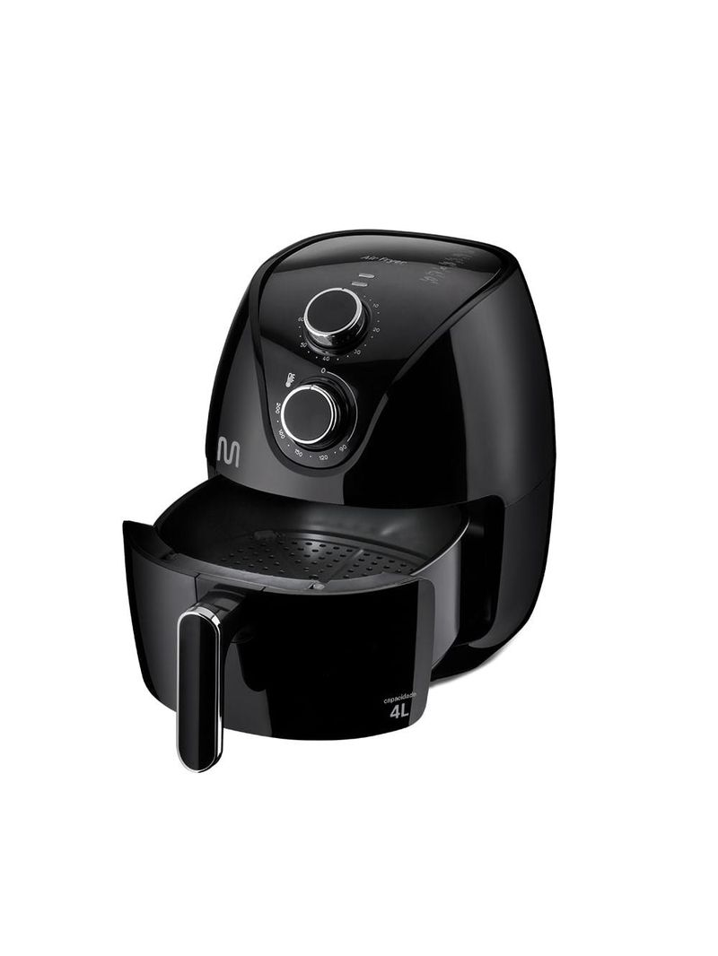 Fritadeira elétrica air fryer 4 litros 1500w-220v preta multi - go202