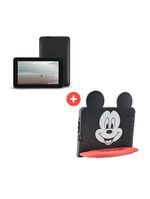 Tablet infantil mickey com controle parental 4gb ram + 64gb + 7 pol + case + wi-fi + android 13 + quad core multi - nb413