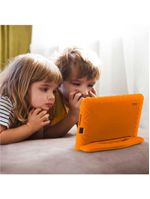 Tablet infantil multi kid pad com controle parental 4gb ram + 64gb + tela 7 pol + case + wi-fi + android 13 quad core - nb412