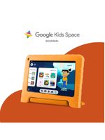Tablet infantil multi kid pad com controle parental 4gb ram + 64gb + tela 7 pol + case + wi-fi + android 13 quad core - nb412