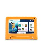 Tablet infantil multi kid pad com controle parental 4gb ram + 64gb + tela 7 pol + case + wi-fi + android 13 quad core - nb412