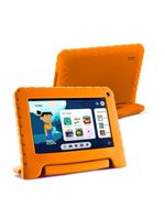 Tablet infantil multi kid pad com controle parental 4gb ram + 64gb + tela 7 pol + case + wi-fi + android 13 quad core - nb412