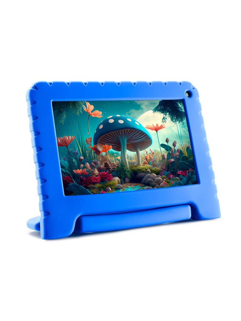 Tablet infantil kid pad azul 64gb + tela 7 pol + wi-fi + android 13 + quad core multi - nb410
