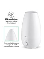 Umidificador de ar easy air 2,6 l bivolt automático multi saúde - hc118