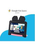 Tablet infantil minnie com controle parental 4gb ram + 64gb + tela 7 pol + case + wi-fi + android 13 + quad core multi - nb414