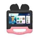 Tablet infantil minnie com controle parental 4gb ram + 64gb + tela 7 pol + case + wi-fi + android 13 + quad core multi - nb414
