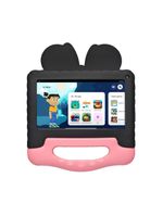Tablet infantil minnie com controle parental 4gb ram + 64gb + tela 7 pol + case + wi-fi + android 13 + quad core multi - nb414