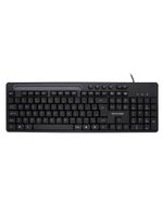 Teclado com fio conexão usb teclas multimídia slot p/ tablet até 10" preto multi (multilaser) - tc262