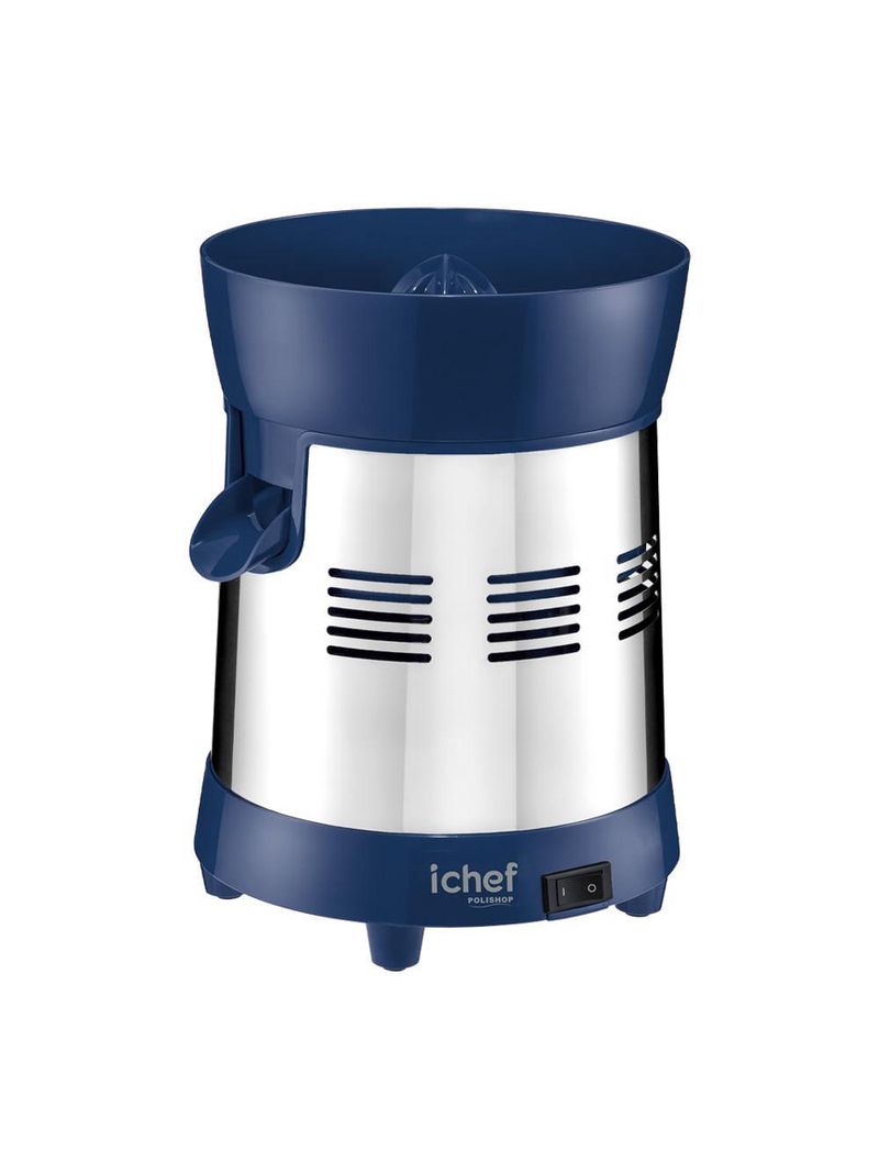 Extrator de sucos ichef polishop - turbo premium - inox blue