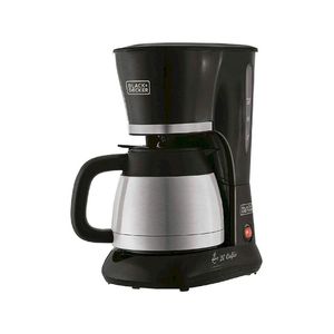 Cafeteira 20 xícaras com jarra térmica preta 220v black decker