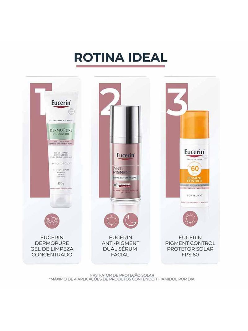 Sérum facial eucerin anti-pigment clareador - dual sérum