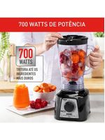 Liquidificador arno power mix essential lq19 700w jarra 2,4l 3 velocidades preto