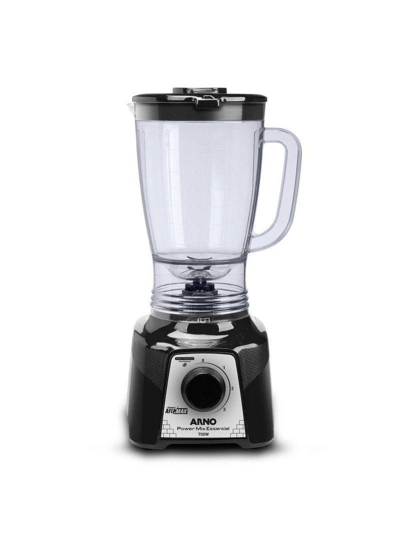 Liquidificador arno power mix essential lq19 700w jarra 2,4l 3 velocidades preto