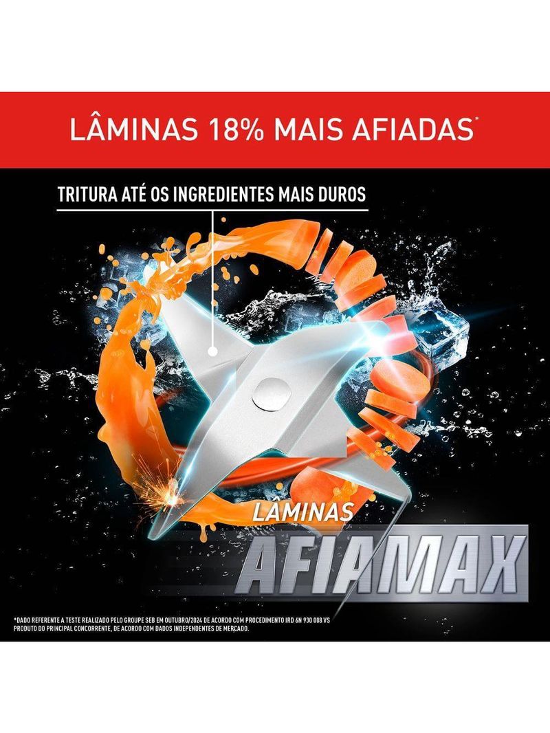 Liquidificador arno power mix essential lq19 700w jarra 2,4l 3 velocidades preto