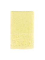 Jogo de banho blume toalhas macias 100% algodão fio penteado 5 peças amarelo e bege