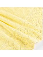 Jogo de banho blume toalhas macias 100% algodão fio penteado 5 peças amarelo e bege