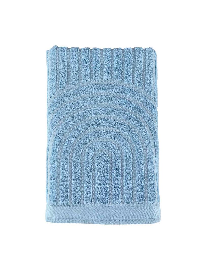 Jogo de banho dunna toalhas macias 100% algodão fio penteado 5 peças oceano azul