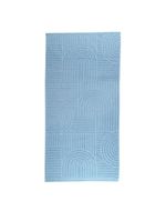 Jogo de banho dunna toalhas macias 100% algodão fio penteado 5 peças oceano azul