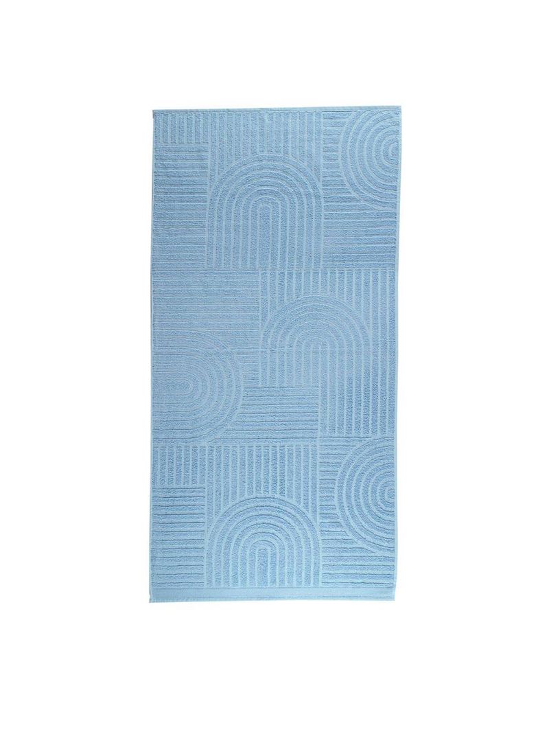 Jogo de banho dunna toalhas macias 100% algodão fio penteado 5 peças oceano azul