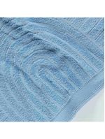 Jogo de banho dunna toalhas macias 100% algodão fio penteado 5 peças oceano azul