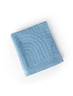 Jogo de banho dunna toalhas macias 100% algodão fio penteado 5 peças oceano azul