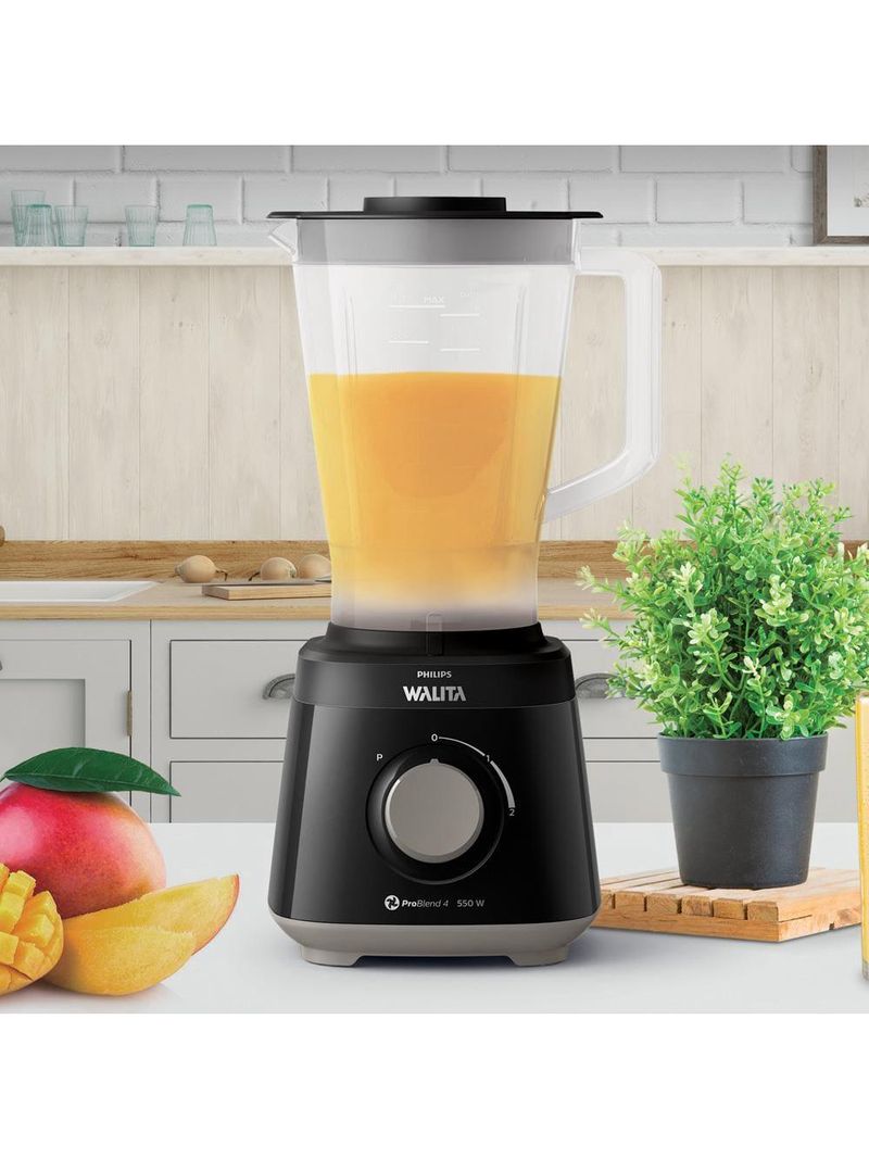 Liquidificador philips walita daily ri2110 550w com 2 velocidades - preto