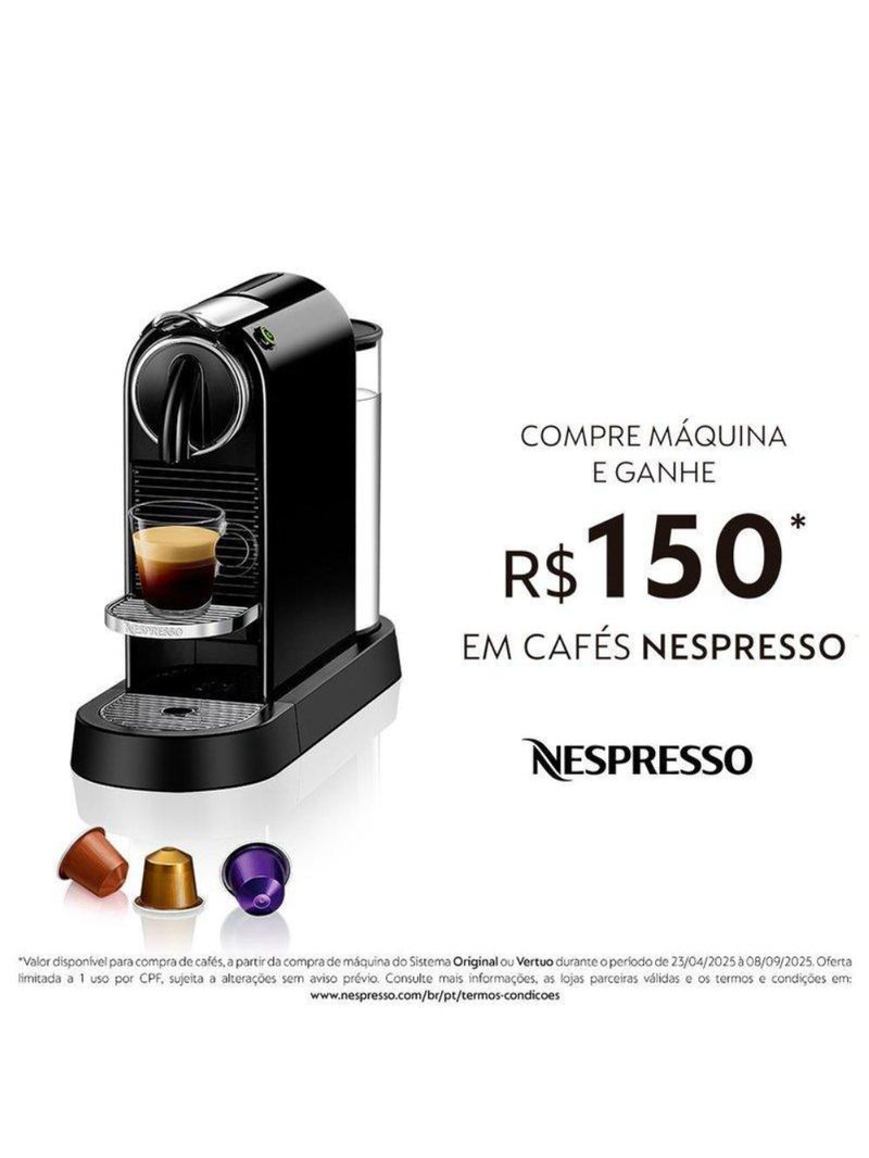 Cafeteira nespresso citiz 1 l 127v 1260 w