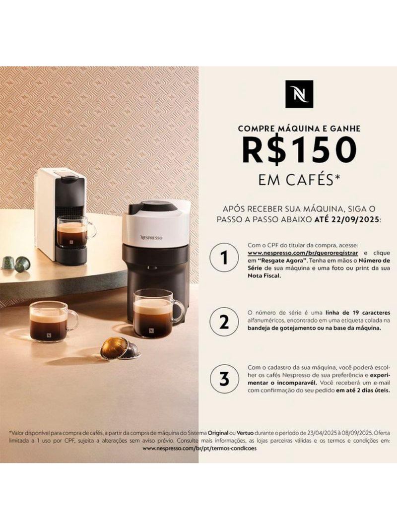 Cafeteira nespresso citiz 1 l 127v 1260 w