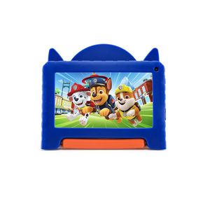 Tablet infantil multi chase patrulha canina 7” android 13 go nb421 quad-core wi-fi 64gb 2mp azul e vermelho