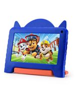 Tablet infantil multi chase patrulha canina 7” android 13 go nb421 quad-core wi-fi 64gb 2mp azul e vermelho