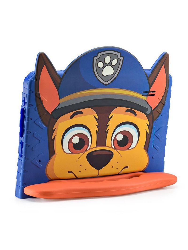 Tablet infantil multi chase patrulha canina 7” android 13 go nb421 quad-core wi-fi 64gb 2mp azul e vermelho