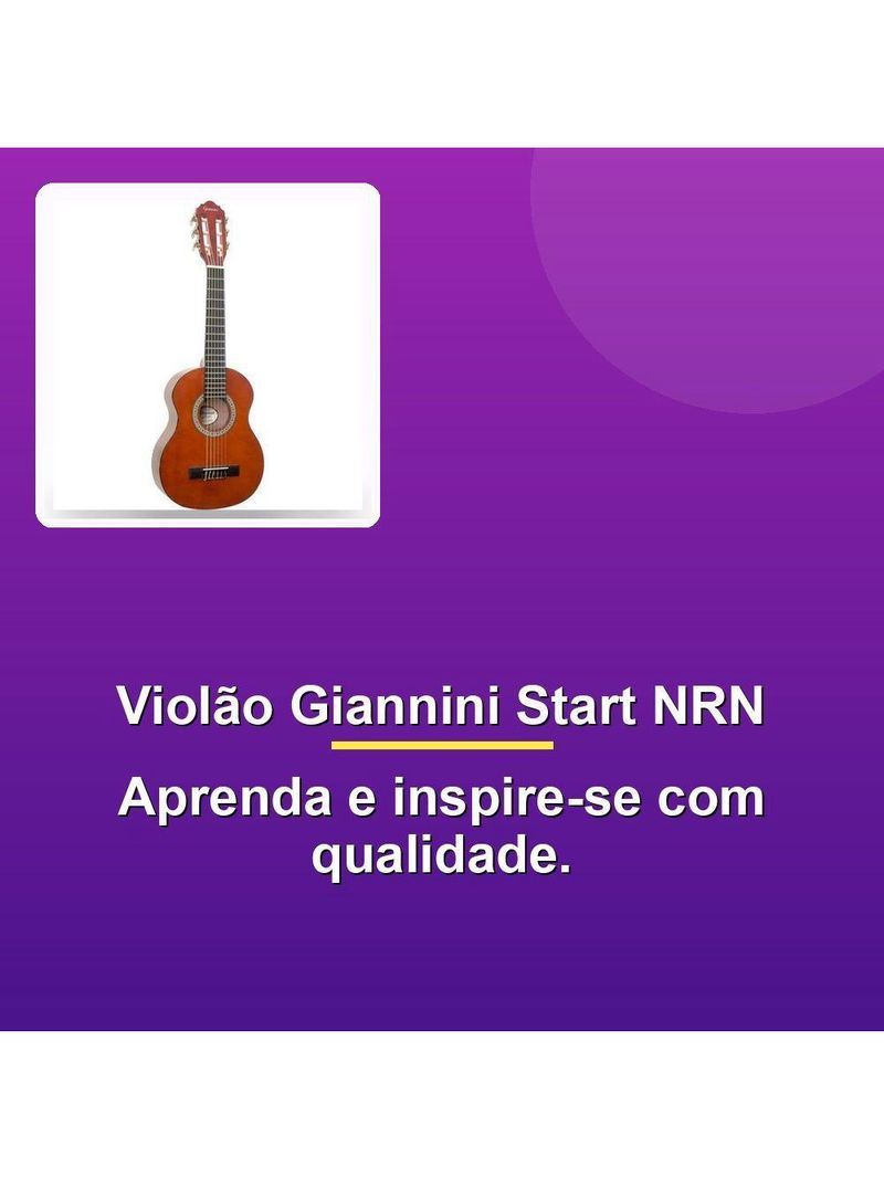 Violão Giannini Start Nrn Infantil 30 Natural