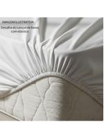 Jogo cama lençol santorini queen estampapd percal 300 fios 4 peças borboletas lilás