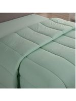 Edredom Cobertor Casa Scarpa Sonnet King Malha Lisa Dupla Face 100% Algodão - Verde Claro
