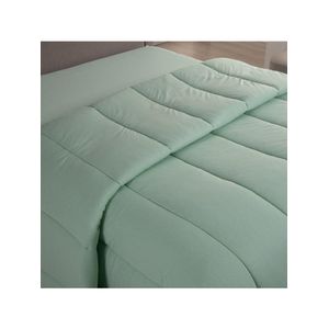 Edredom Cobertor Casa Scarpa Sonnet King Malha Lisa Dupla Face 100% Algodão - Verde Claro