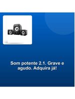 Caixa De Som Multimídia 21 8w+3w Rms Preta Sp172