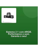 Caixa De Som Multimídia 21 8w+3w Rms Preta Sp172