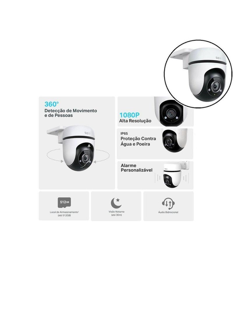 Camera Wi-fi Tapo Tc40 1080p Full Hd