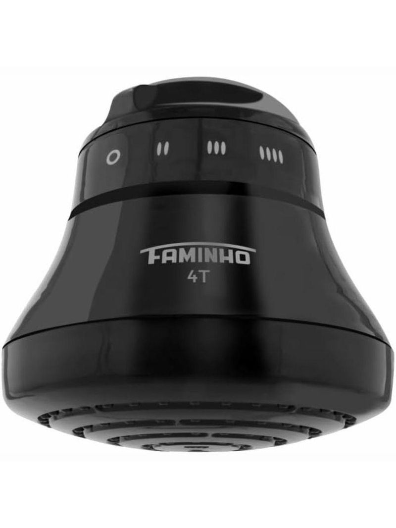Chuveiro Ducha Faminho Black Fame 4t Com Cano Voltagem 6800W 220V